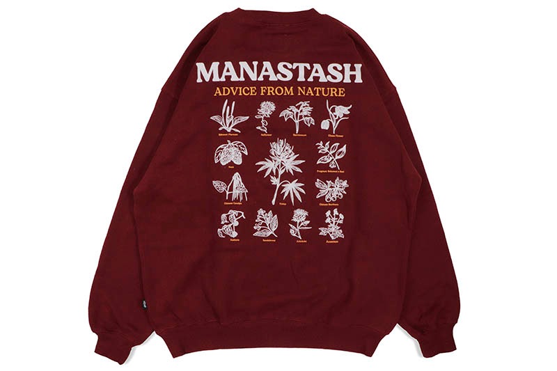 MANASTASH CASCADE SWEATSHIRTS (792-3232006-415:BURGUNDY)