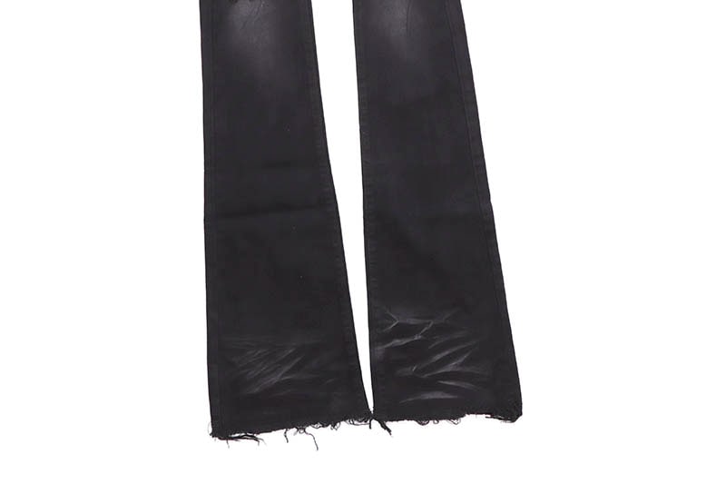 COPPER RIVET SUPER STRETCH STACKED JEANS (333249-BKS:BLACK