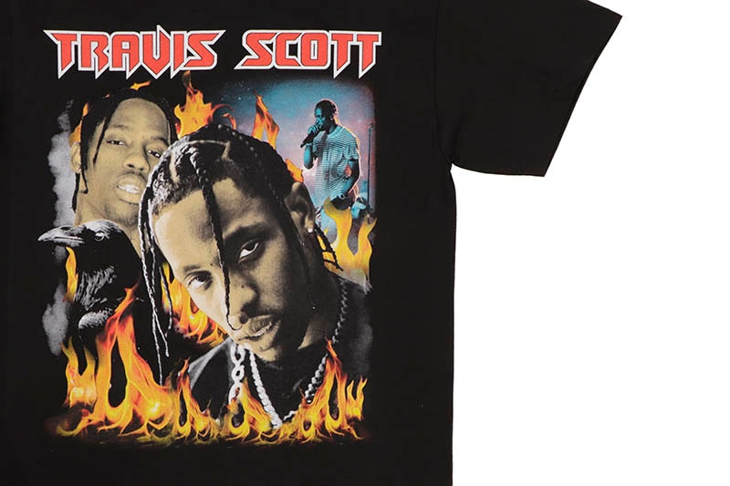 TRAVIS SCOTT FLAMES GRAPHIC T-SHIRT (BLACK) | すべての商品