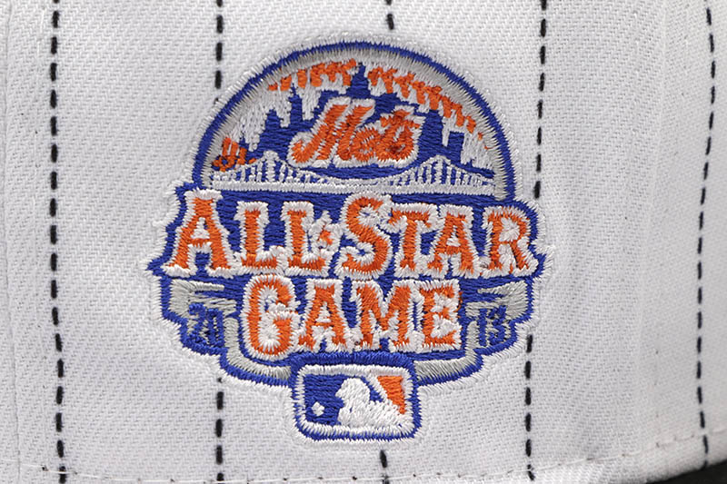 NEW ERA NEW YORK METS 59FIFTY FITTED CAP (2013 ALL-STAR GAME SIDE PATCH/GREY UNDER VISOR/WHITE PINSTRIPE) 14693475