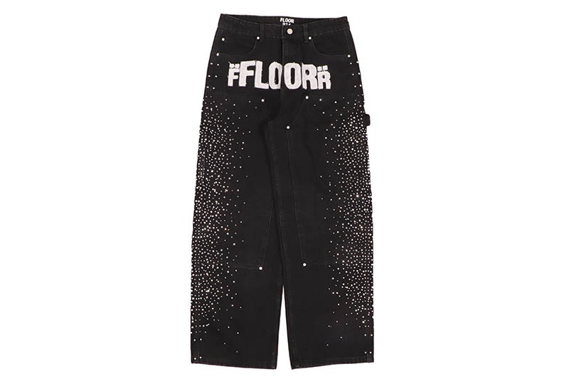 FLOOR 914 RHINESTONE DENIM (BLACK)