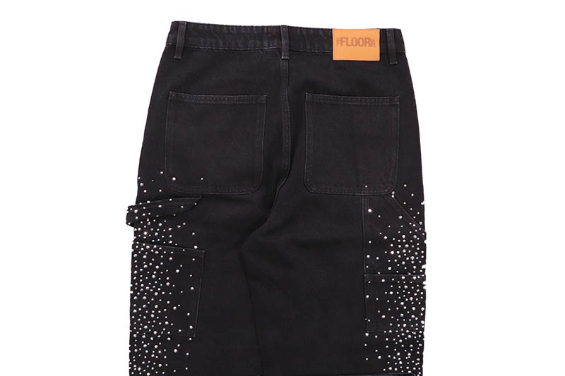 FLOOR 914 RHINESTONE DENIM (BLACK)
