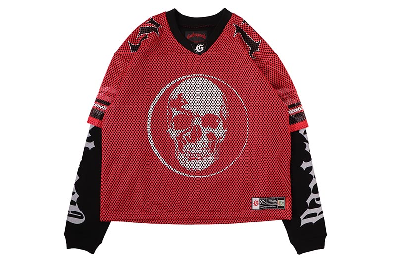 GODSPEED TD LAYERED JERSEY (BLACK/RED/WHITE)