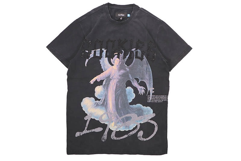 COOKIES HEAVEN OR HELL FALLEN ANGEL KNIT V2 (FADED BLACK) CM262KST02