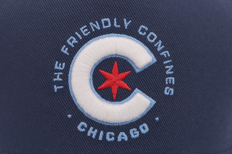NIKE CHICAGO CUBS CITY CONNECT DRI-FIT 5 PANEL ADJUSTABLE CAP (NB46-047N-EJ-NLH:MIDNIGHT NAVY/VALOR BLUE)