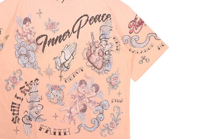 ROKU STUDIO FAITH BOXY TEE  (RK1482091:GUAVA)