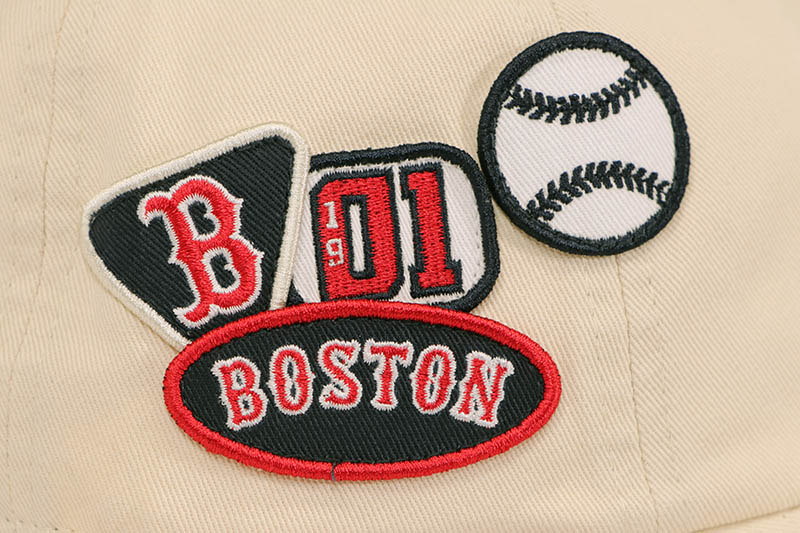 47 BOSTON RED SOX BADGES CLEAN UP CAP (NATURAL) 15173705 | Brand,0
