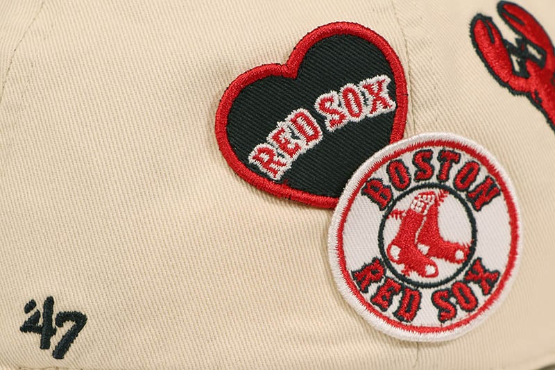 '47 BOSTON RED SOX BADGES CLEAN UP CAP (NATURAL) 15173705
