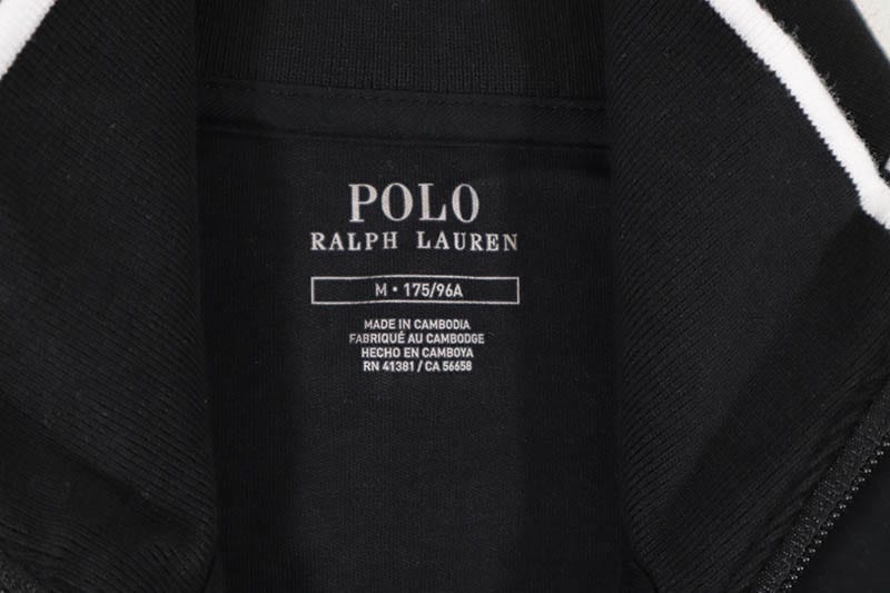 POLO RALPH LAUREN INTERLOCK TRACK JACKET (710743326002:POLO BLACK)