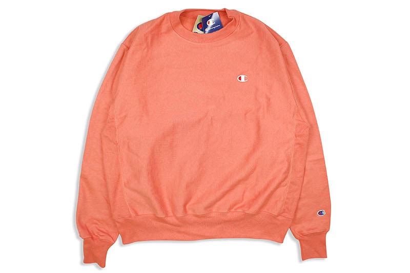 CHAMPION LIFE REVERSE WEAVE CREW (CITRUS PINK)