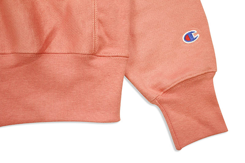 CHAMPION LIFE REVERSE WEAVE CREW (CITRUS PINK)