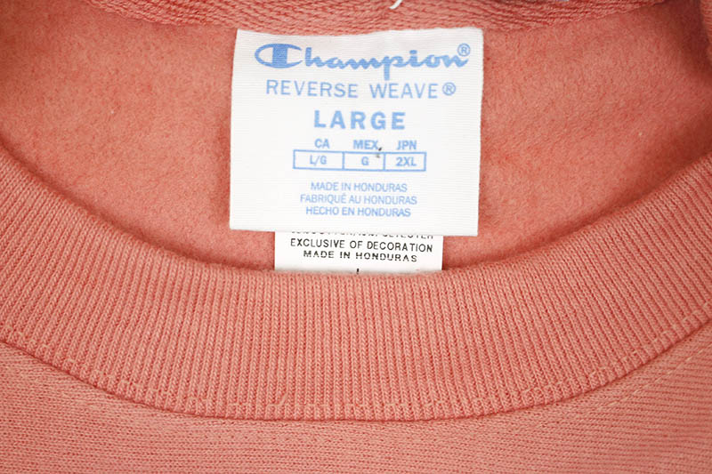 CHAMPION LIFE REVERSE WEAVE CREW (CITRUS PINK)