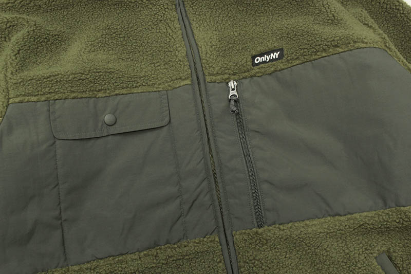 ONLY NY HIGHLAND FLEECE JKT (OLIVE)