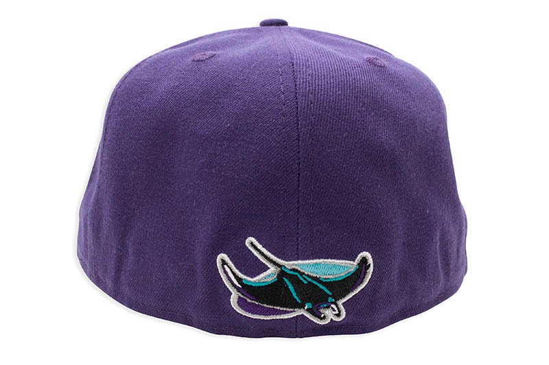 NEW ERA TAMPA BAY RAYS 59FIFTY FITTED CAP (SKY BLUE UNDER VISOR/PURPLE)
