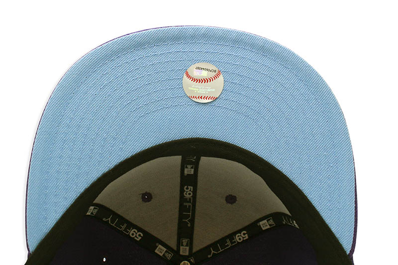 NEW ERA TAMPA BAY RAYS 59FIFTY FITTED CAP (SKY BLUE UNDER VISOR/PURPLE)