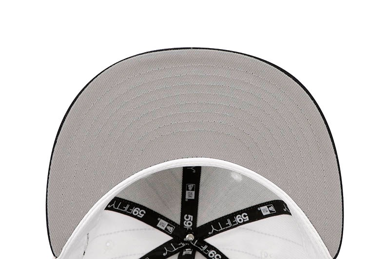 NEW ERA ATLANTA BRAVES 59FIFTY FITTED CAP (2021 WORLD SERIES SIDE PATCH/GREY UNDER VISOR/PINSTRIPE NAVY) 14693484