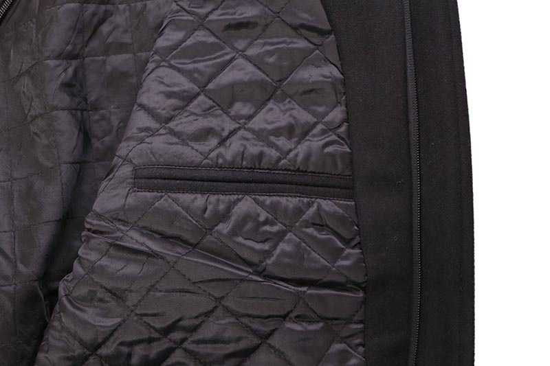 PRO STANDARD LOS ANGELES LAKERS BEST OF RIB WOOL VARSITY JACKET (BLL6516383-BKP:BLACK/PURPLE)