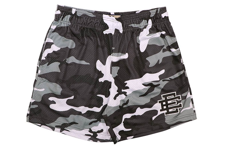 ERIC EMANUEL EE BASIC BLACK WHITE CAMO SHORTS