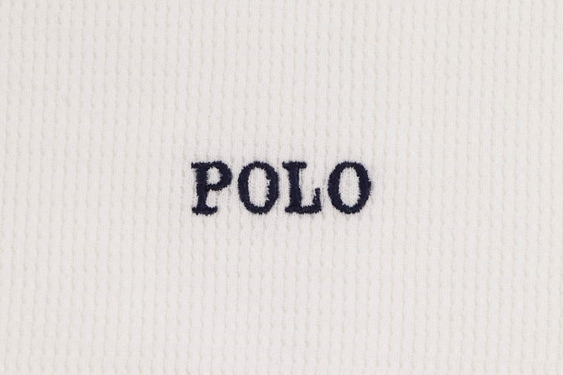 POLO RALPH LAUREN WAFFLE-KNIT THERMAL SHIRT (PWLC2F-9YD:NEVIS)