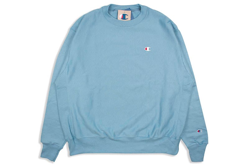 CHAMPION LIFE REVERSE WEAVE CREW (FRONTIER BLUE)