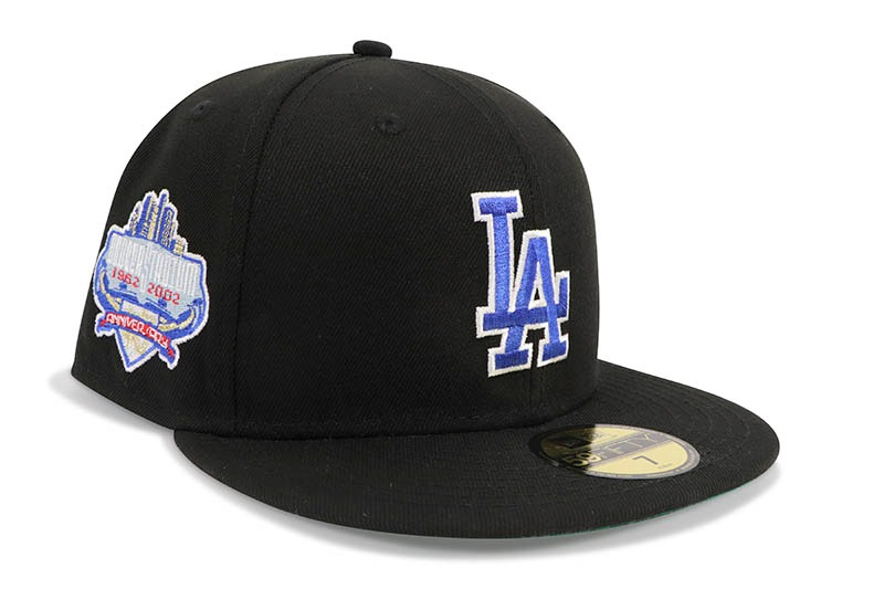 NEW ERA LOS ANGELES DODGERS 59FIFTY FITTED CAP (40TH ANNIVERSARY SIDE PATCH/GREEN UNDER VISOR/BLACK) 70874670