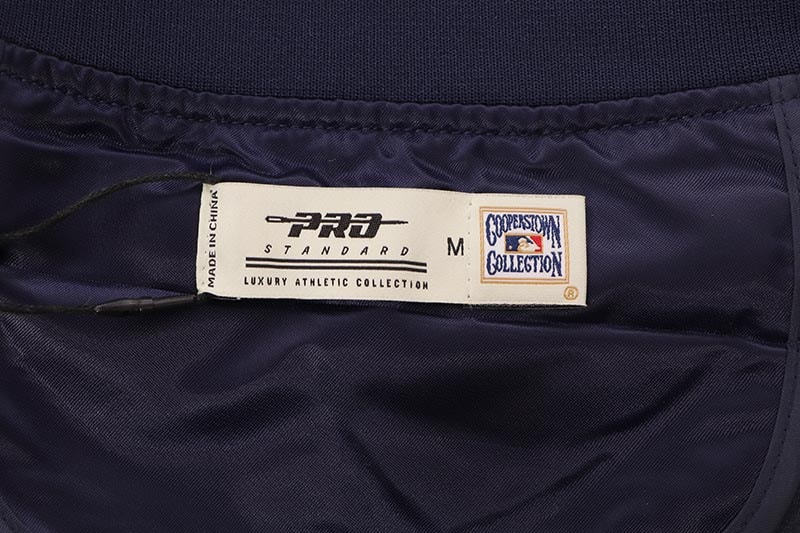PRO STANDARD NEW YORK YANKEES BEST OF RIB SATIN JACKET (LNY6315283-MDN:MIDNIGHT NAVY)