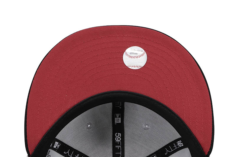NEW ERA NEW YORK METS 59FIFTY FITTED CAP (SHEA STADIUM 1964-2008 SIDE PATCH/RED UNDER VISOR/GREY BLACK) 14693473