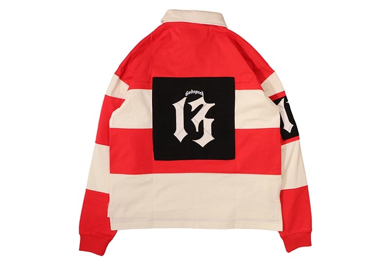 GODSPEED CLASSIC FIELD RUGBY SHIRT (CREAM/RED)