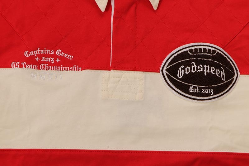 GODSPEED CLASSIC FIELD RUGBY SHIRT (CREAM/RED)