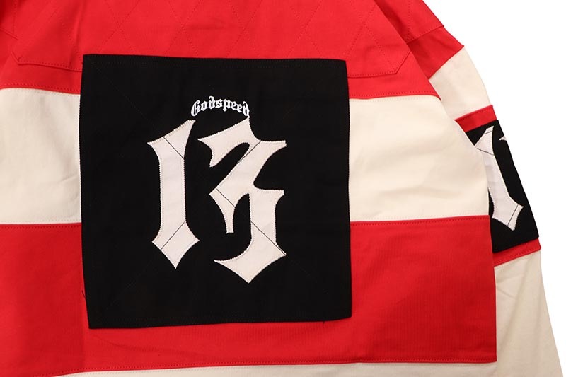 GODSPEED CLASSIC FIELD RUGBY SHIRT (CREAM/RED)