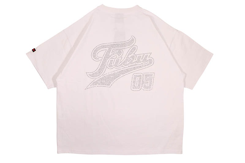 FUBU RHINESTONE T-SHIRTS (FAM-61724:WHITE)