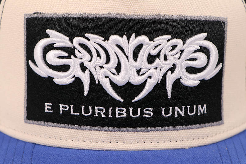 GODSPEED GS E PLURIBUS TRUCKER HAT (WHITE/BLUE) | Brand,G-L