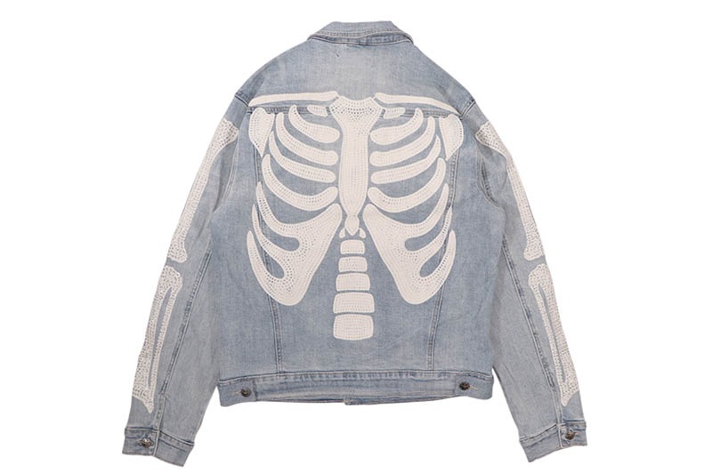 KINDRED BONE LINE DENIM JACKET (KD247J:BLUE)