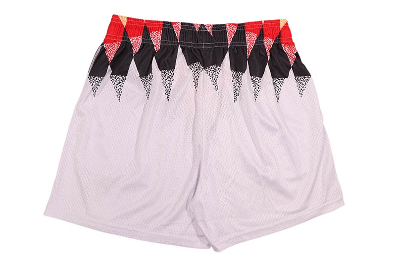 ERIC EMANUEL WORLD CUP RED AND BLACK PATTERN W BLACK EE SHORTS