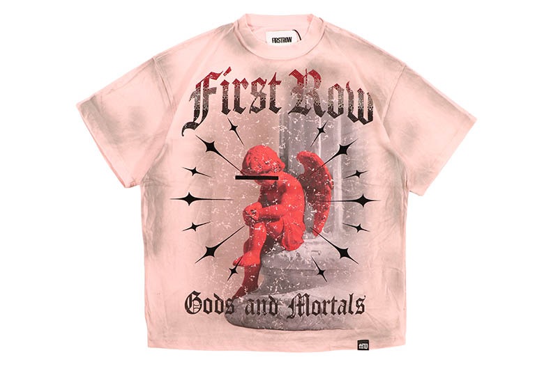 FIRST ROW GODS AND MORTALS LONE ANGEL TEE (FRT2293:LT PINK)