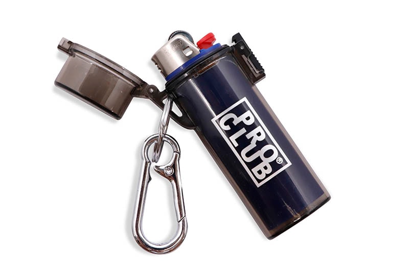 PRO CLUB LIGHTER CASE KEYCHAIN (TINTED/SILVER LOGO) PCLC | Brand