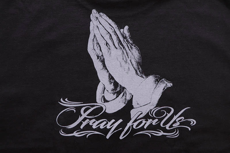 STREET WEAR SUPPLY VIRGIN MARY T-SHIRT (BLACK)