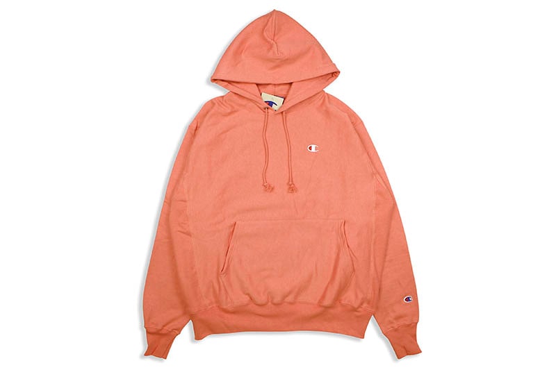 CHAMPION LIFE REVERSE WEAVE PULLOVER HOODIE (CITRUS PINK)