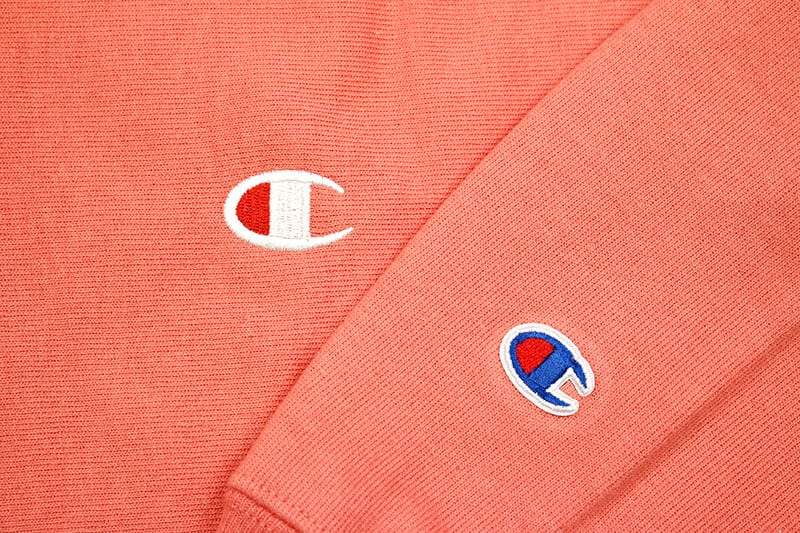 CHAMPION LIFE REVERSE WEAVE PULLOVER HOODIE (CITRUS PINK)