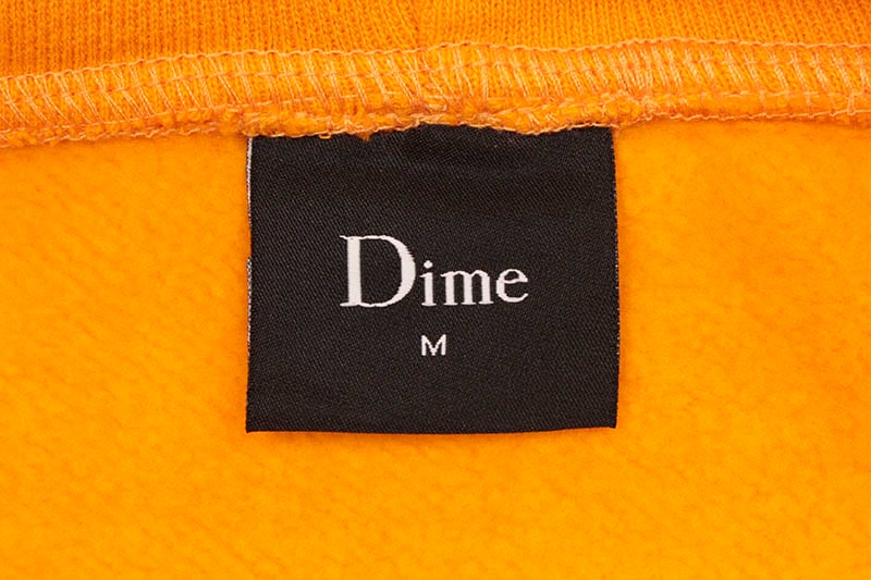 DIME CLASSIC LOGO EMBROIDERED HOODIE (ORANGE)