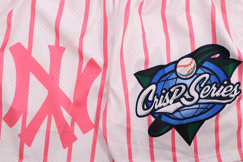 CrisP NYC PINK PINSTRIPES SHORTS