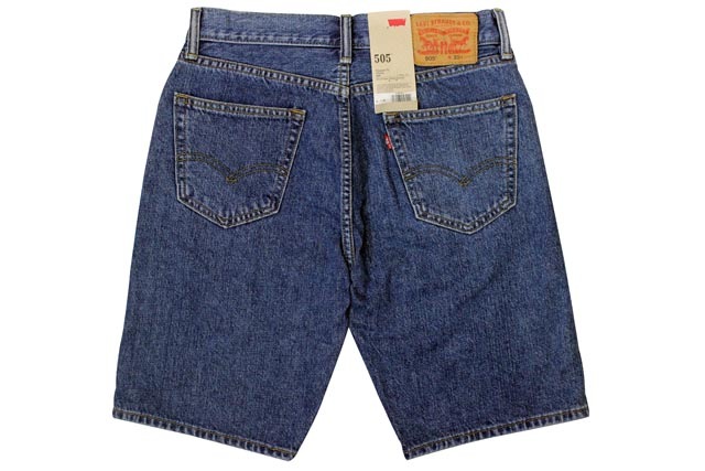 【メール便無料】 LEVI'S 505 REGULAR FIT DENIM SHORTS(345052114:DARK WASH ジャケット・アウター