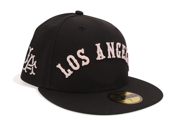 NEW ERA LOS ANGELES ANGELS 59FIFTY FITTED CAP (ANGELS LOGO SIDE PATCH/GREEN UNDER VISOR/BLACK) 70945489