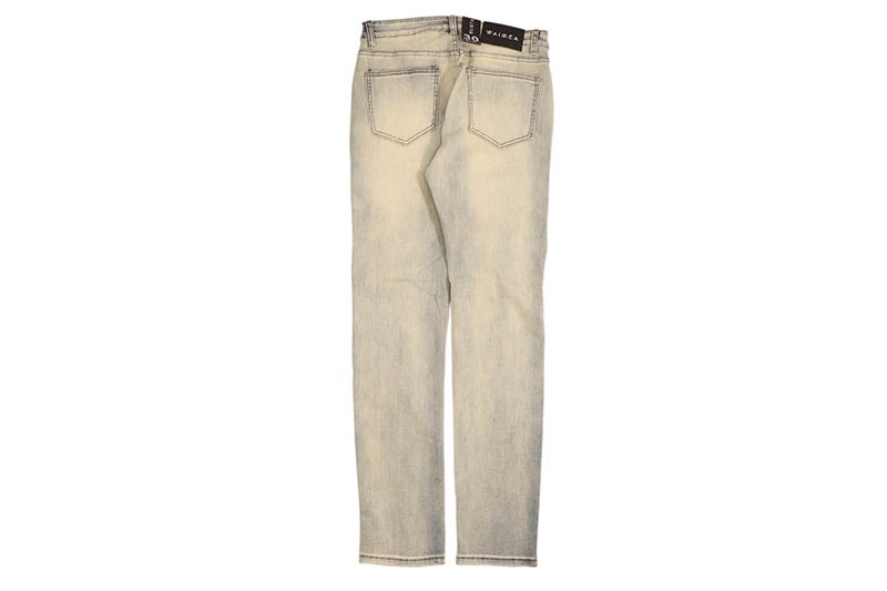 WAIMEA SKINNY JEANS WITH MINIMAL RIPS (M8235D:BLEACH WASH)
