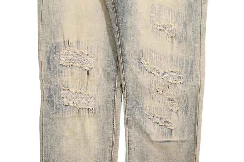 WAIMEA SKINNY JEANS WITH MINIMAL RIPS (M8235D:BLEACH WASH)