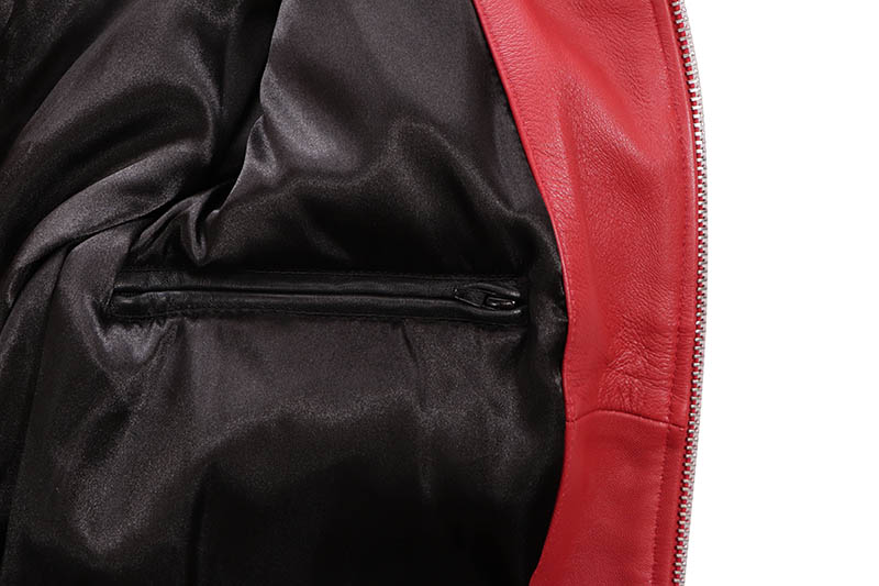 HUDSON OUTERWEAR GENUINE LEATHER JACKET (199:RED)