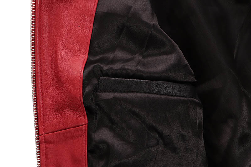 HUDSON OUTERWEAR GENUINE LEATHER JACKET (199:RED)