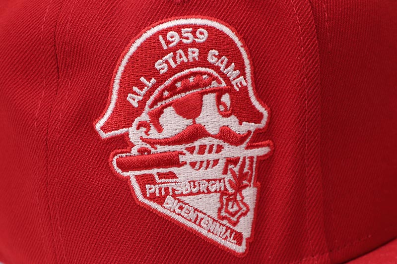 NEW ERA PITTSBURGH PIRATES 59FIFTY FITTED CAP (1959 ALL STAR GAME SIDE PATCH/GREY UNDER VISOR/SCARLET) 70945475