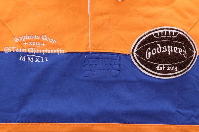GODSPEED CLASSIC FIELD RUGBY SHIRT (ORANGE/BLUE)