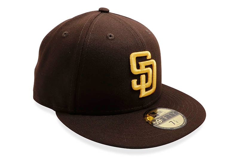 NEW ERA SAN DIEGO PADRES ON-FIELD AUTHENTIC 59FIFTY FITTED CAP (BURNTWOOD) 12504366 13554976 14524854